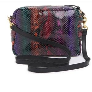 . Midnight Rainbow Snakeskin Embossed Leather Crossbody Bag
CLARE V.